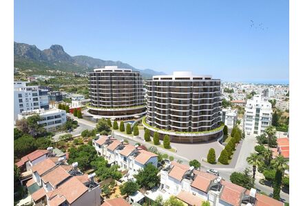 Квартира 2-комнатная 1+1 в центре Кирении площадь 63м²