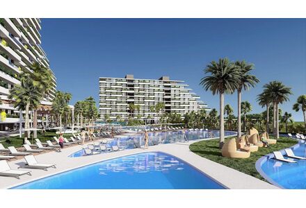 Apartment 2-room 1+1 by the sea in Iskele (Long Beach) Cyprus area 77m² 