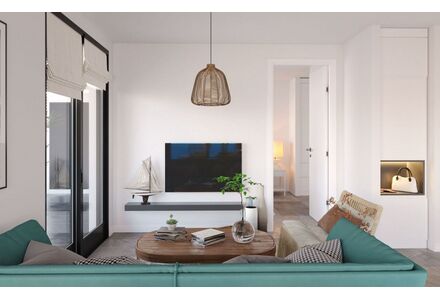 Apartment 2-room 1+1 by the sea in Guzelyurt (Guzelyurt) Cyprus area 59m² 2 floor