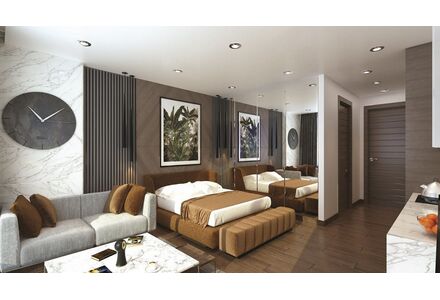 Apartment 2-room 1+1 by the sea in Iskele (Long Beach) Cyprus area 55m² 
