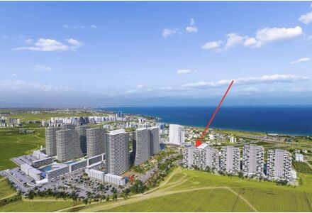 Apartment 2-room 1+1 by the sea in Iskele Cyprus area 70m² 2 floor