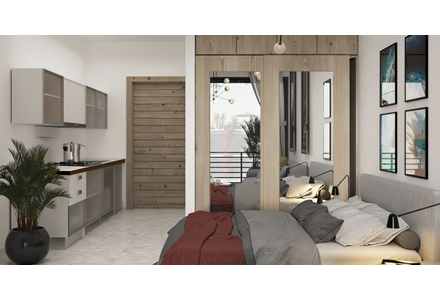Apartment 1-room 1+0 studio by the sea in Kyrenia (downtown) Cyprus area 35m² 1 floor