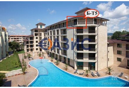 Квартира 1-комнатная в Несебре (Солнечный Берег) площадь 47.4м² 6 этаж