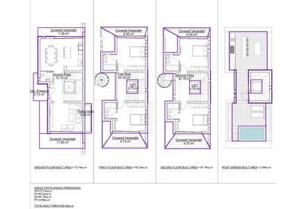 Вилла в Пафосе (центр) площадь 205.74м² 4-этажный