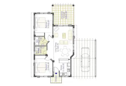 Вилла в Пафосе (центр) (Пафос) площадь 80м²