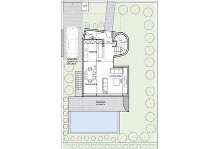 Вилла у моря в Пафосе (центр) площадь 181м² 2-этажный