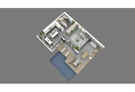 Вилла в лесу в Искеле площадь 265м² 2-этажный