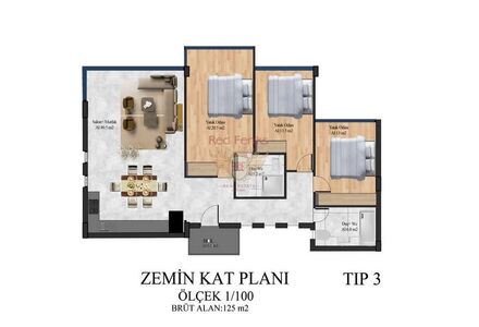 Вилла в центре Кирении площадь 125м²