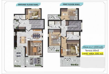 Вилла в Чаталкее (Чаталкой) площадь 235м²