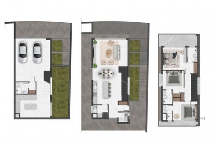 Вилла у моря в Аканту (Татлису) площадь 358м² 3-этажный