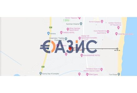 Квартира 1-комнатная в Несебре (Солнечный Берег) площадь 32м² 1 этаж
