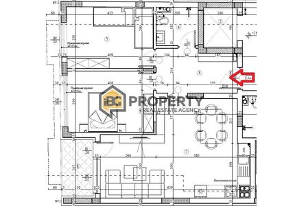 Квартира 3-комнатная 2+1 у моря в Варне площадь 93м² 2 этаж