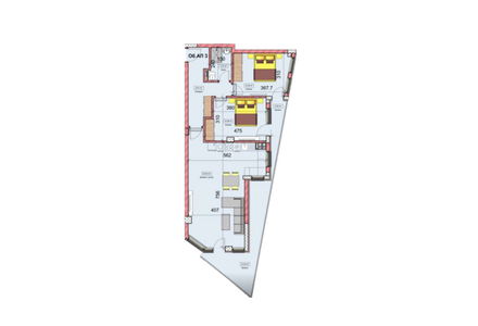 Apartment 3-room 2+1 by the sea in Varna Bulgaria area 117.29m² 3 floor