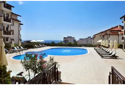 Apartment 1-room 1+0 studio by the sea in Nesebar (Sveti Vlas) Bulgaria area 42m² 2 floor