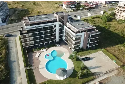 Apartment 1-room 1+0 studio by the sea in Nesebar (Sveti Vlas) Bulgaria area 36m² 4 floor
