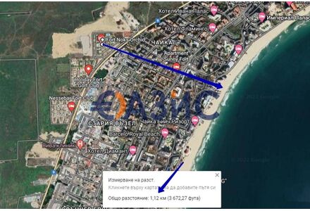 Квартира 3-комнатная 2+1 в Несебре (Солнечный Берег) площадь 65м² 4 этаж