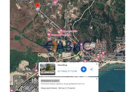 Квартира 2-комнатная 1+1 в Несебре (Кошарица) площадь 54м² 3 этаж