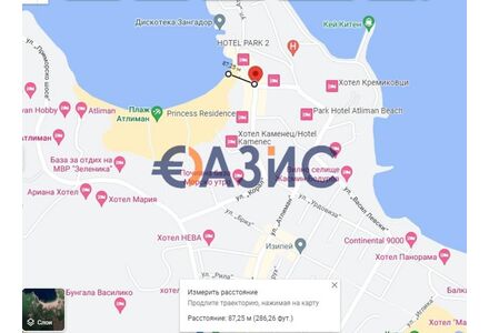 Квартира 2-комнатная 1+1 в Приморско (Китен) площадь 62м² 4 этаж