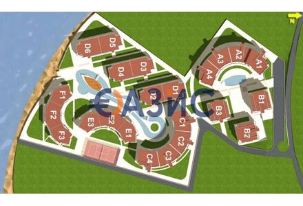 Квартира 3-комнатная 2+1 в Несебре (Елените) площадь 110м² 1 этаж