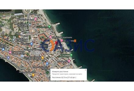 Квартира 2-комнатная 1+1 в Поморие площадь 64м² 3 этаж