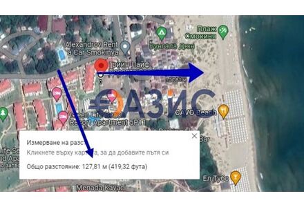 Apartment 2-room 1+1 in Sozopol Bulgaria area 89.7m² 1 floor