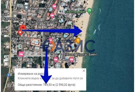 Apartment 2-room 1+1 in Nesebar (Sunny Beach) Bulgaria area 99.5m² 6 floor