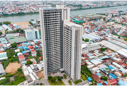 Квартира 2-комнатная 1+1 у реки в Пномпене площадь 38м² 5 этаж