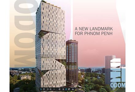 Квартира 2-комнатная 1+1 в Пномпене площадь 80м² 12 этаж