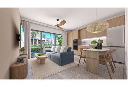 Квартира 3-комнатная 2+1 в Пунта-Кана (Пунта-Кана) площадь 37м²
