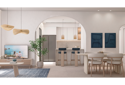 Квартира 2-комнатная 1+1 в Пунта-Кана (Пунта-Кана) площадь 53м²