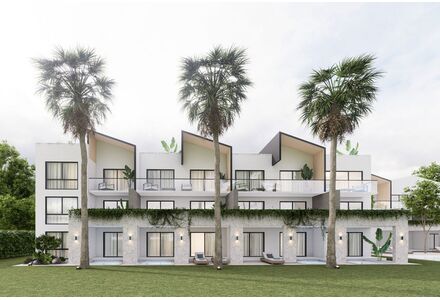 Квартира 2-комнатная 1+1 в Пунта-Кана (Баваро) площадь 67м²
