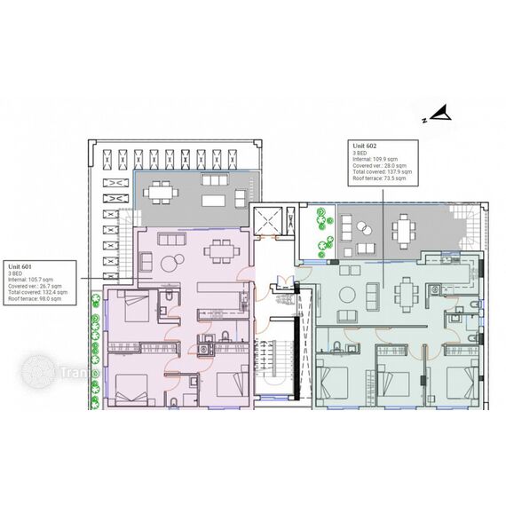 Квартира 3-комнатная 2+1 в Ларнаке площадь 110м² 6 этаж, изображение 8