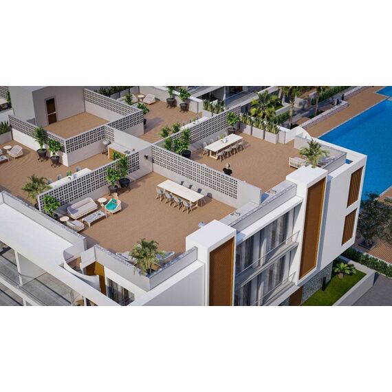 Квартира 1-комнатная у моря в Алсанджаке площадь 88м², изображение 4