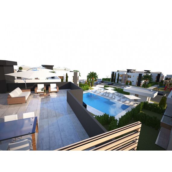 Квартира 3-комнатная 2+1 в центре Кирении площадь 70м², изображение 2
