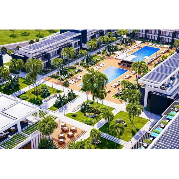 Apartment 2-room 1+1 by the sea in Iskele Cyprus area 110m² 2 floor, 4 image