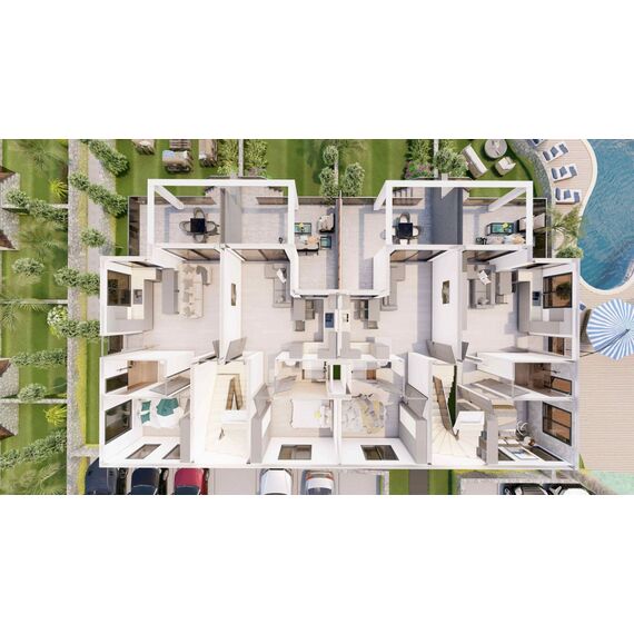 Квартира 2-комнатная 1+1 у моря в Алсанджаке площадь 70м² 1 этаж, изображение 12
