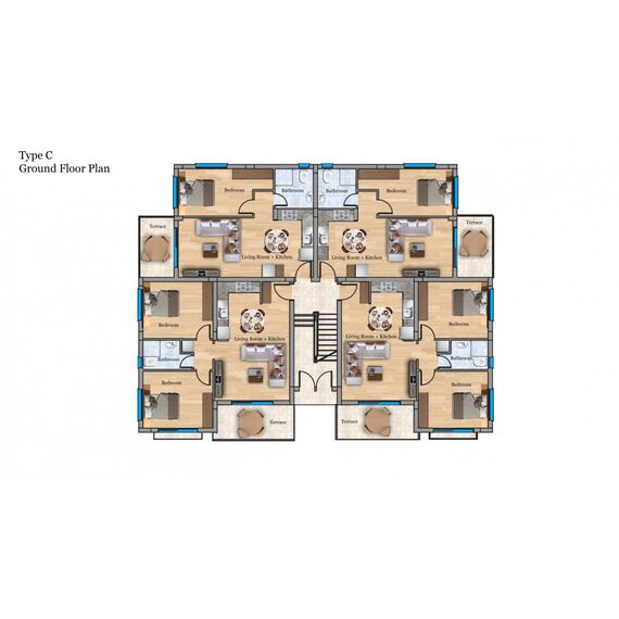 Квартира 3-комнатная 2+1 у моря в Искеле площадь 88м² 1 этаж, изображение 11
