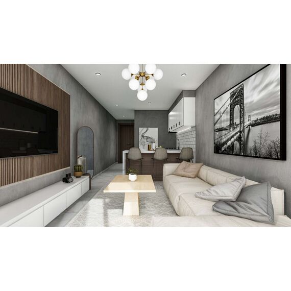 Квартира 1-комнатная студия 1+0 в Искеле площадь 34м², изображение 18