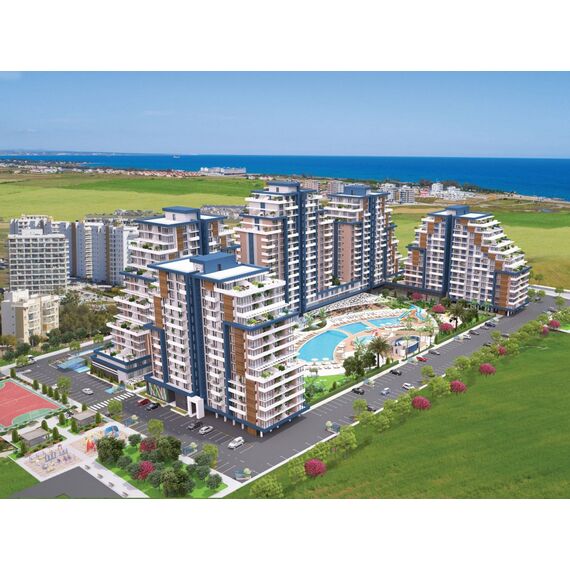 Квартира 3-комнатная 2+1 у моря в Искеле (Лонг Бич Искеле) площадь 88м² 12 этаж, изображение 2