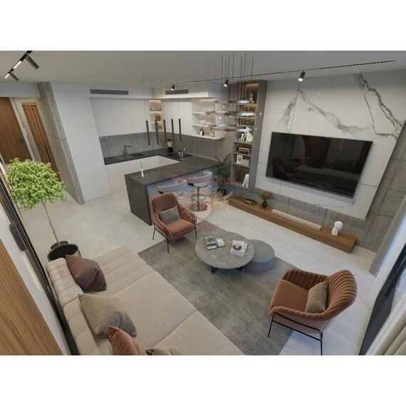 Квартира 2-комнатная 1+1 в центре Кирении площадь 55м², изображение 6