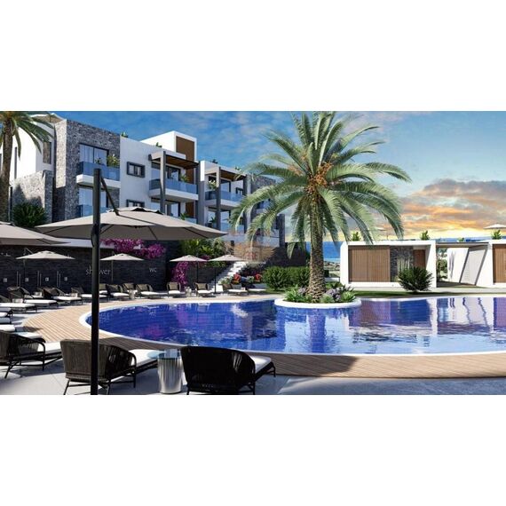 Apartment 2-room 1+1 in Kyrenia (downtown) Cyprus area 56m² 