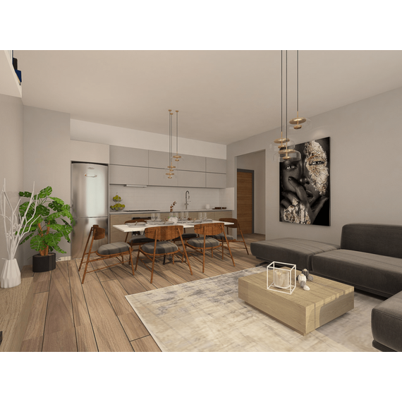 Квартира 2-комнатная 1+1 в Алсанджаке площадь 56м², изображение 6