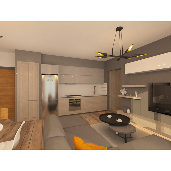 Квартира 2-комнатная 1+1 в Алсанджаке площадь 56м², изображение 5