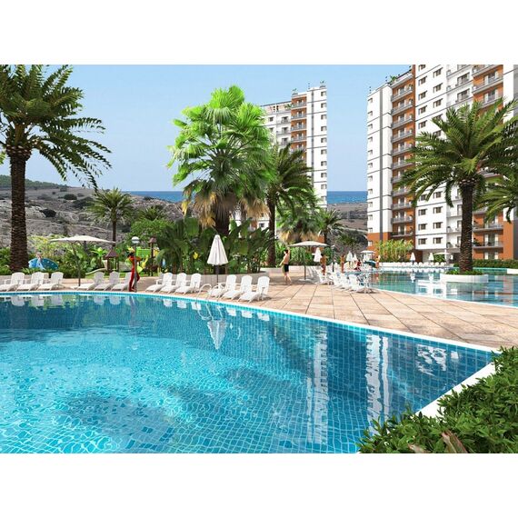 Apartment 2-room 1+1 by the sea in Iskele (Bogaz) Cyprus area 32m² , 9 image