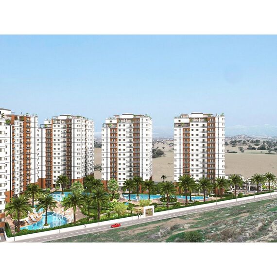 Квартира 3-комнатная 2+1 у моря в Искеле (Боаз) площадь 91м²