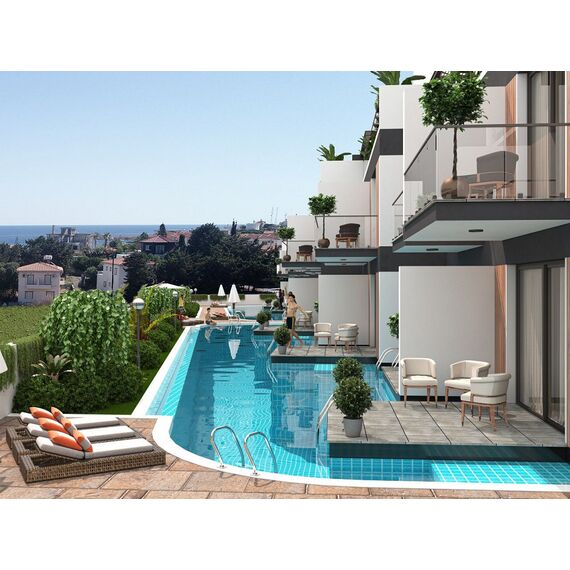 Apartment 3-room 2+1 by the sea in Kyrenia (downtown) Cyprus area 90m² , 8 image