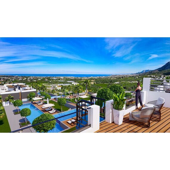 Apartment 2-room 1+1 by the sea in Lapithos (Lapta) Cyprus area 67m² , 3 image
