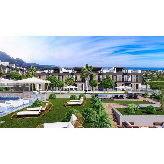 Apartment 2-room 1+1 by the sea in Lapithos (Lapta) Cyprus area 70m² , 3 image