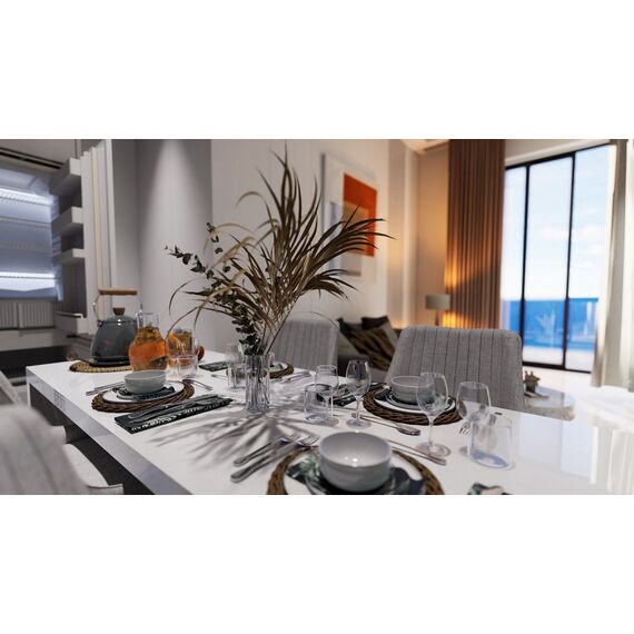 Apartment 2-room 1+1 by the sea in Esentepe Cyprus area 53m² , 8 image