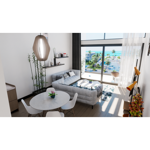 Apartment 2-room 1+1 by the sea in Esentepe Cyprus area 57m² , 10 image
